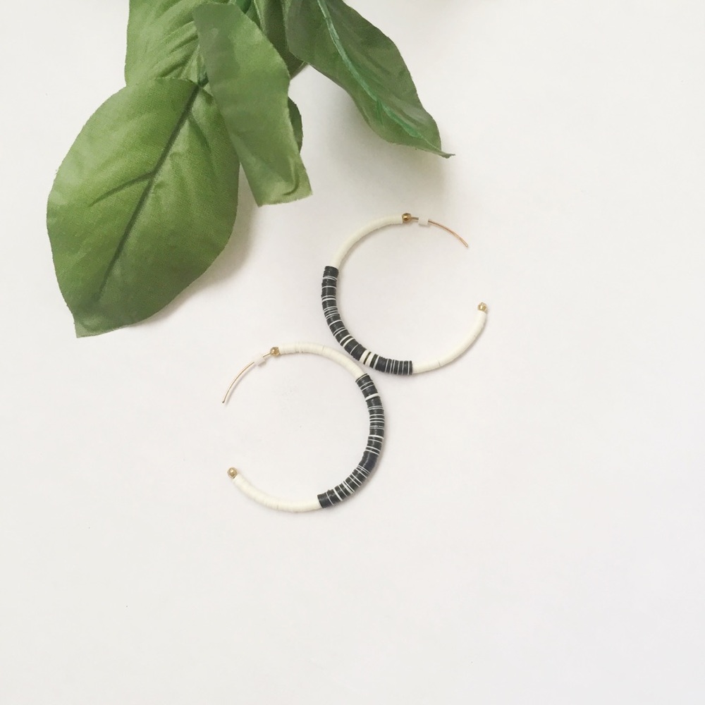 Acrylic Open Hoop Earrings